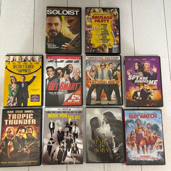 Movie Night Mixed Genre DVD Lot – 10 Movies – Comedy, Drama & Action Fun - Picture 1 of 12